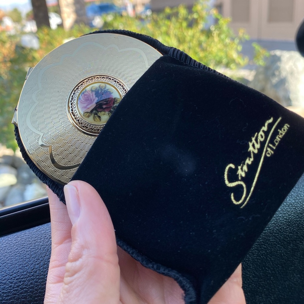 💰Stratton of London Gold compact double mirror💰